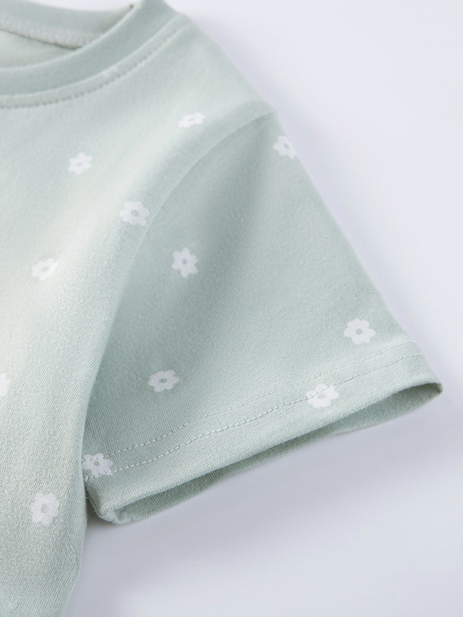 Girls' Summer Short-Sleeve Cotton Dress, Kids' Wear Wholesale