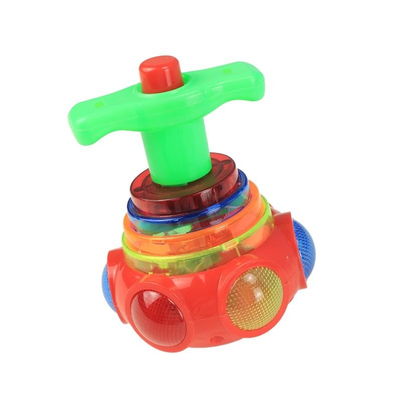 Children's Acousto-optic Gyro Outdoor Glow Toy Music Rotating Puzzle Girl Colorful Lights Boy 2-3 Years Old