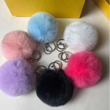 Leopard Print Plush Keychain Pendant, Light and Stylish Chanel-Style Bag Charm