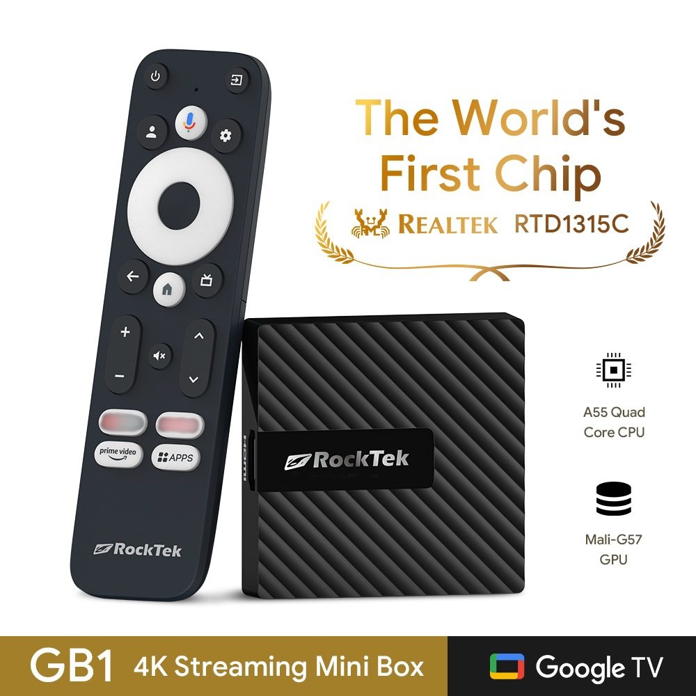 Cross-Border Rt-Gb1 Google Certified Set-Top Box Android 12 Tv Box 4K Hd Bluetooth Home Tv Box Wholesale