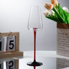 European-Style Concave Bottom Red and Black Champagne Glass Crystal Goblet Home Sparkling Wine Glass Flute-Shaped Gift Box Cocktail