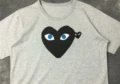 C167 gray black heart blue eyes