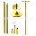 Заводская продажа golden dancing tube вращающаяся усовершенствованная портативная школа танцев на шесте home bar golden standard mini 5