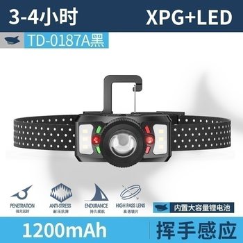 New Head-Mounted Lamp for Fishing, Strong Light Sensor Led Headlamp, Outdoor Lighting, Ultra-Long Battery Life, Floodlight, Long-Range Charging