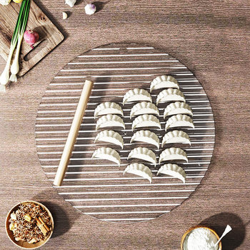 Dumpling Curtain Cover Curtain Simple Dumpling Dumpling Tray Home Kitchen Dumpling Mat Placement Tray Round Non-stick Surface