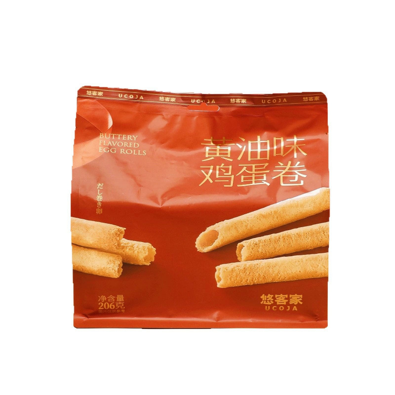 悠客家铁罐装港式鸡蛋卷零食原味黄油味休闲下午茶送礼独立小包装 - 图3