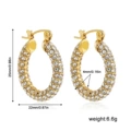 Stainless steel full diamond large earrings 22339_3