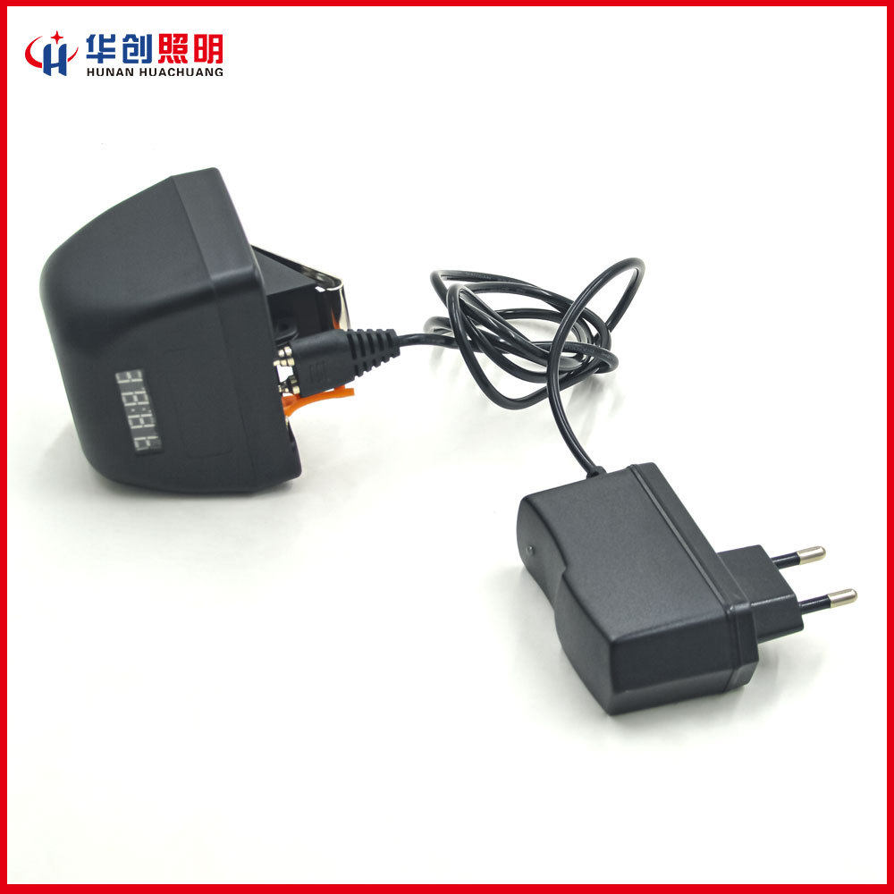 Intelligent digital display 3W headlight led strong light charging headlight LED waterproof explosion-proof fishing miner's lamp