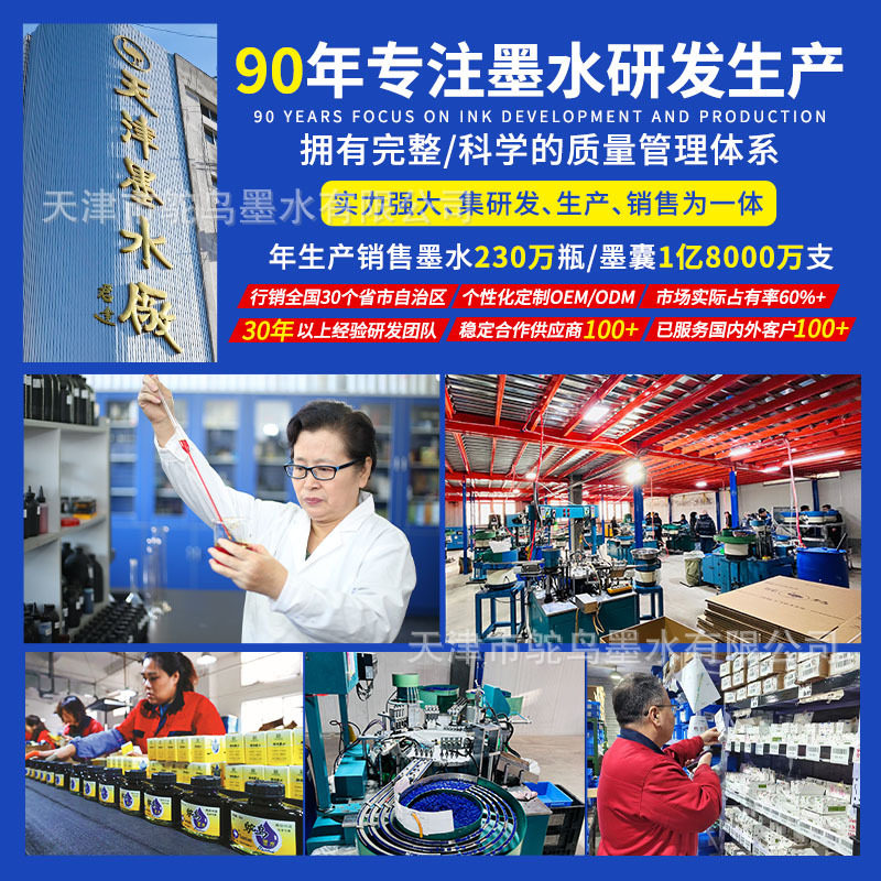 Ostrich Ink Calligraphy Special Brush Pen Resin Calligraphy Practice Gift Wholesale Regular Script Copying Ink