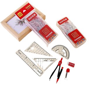 Pioneer 3072 to be no. 1 compass set seven-piece set student learning supplies multi-functional math drawing set