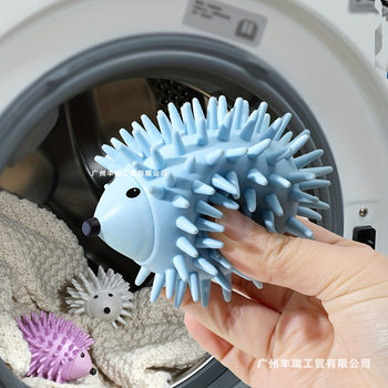 Popular Household Tpr Soft Silicone Hedgehog Anti-Tangle Cleaning Ball Decontamination Washing and Care Sticky Hair Drying Laundry Ball Artifact