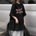 Black [merit love] short sleeve high quality cotton
