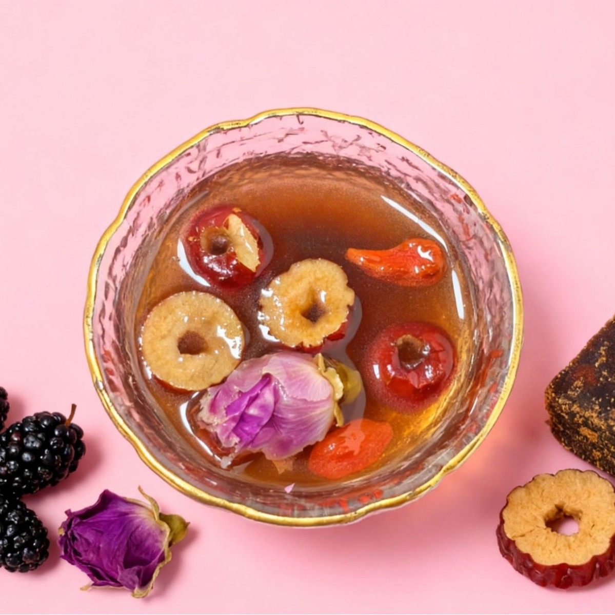 Donkey Hide Gelatin, Red Dates, Ginger and Jujube Tea, Small Cans, 15 Cans/Box, Paired with Longan, Wolfberry, Mulberry and Brown Sugar Cubes, Wholesale Delivery