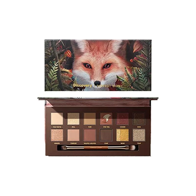 Explorer Twelve-Color Animal Eyeshadow Palette Koi Cat Red Fox Palette Piglet Rose Cat Earth Tone Eyeshadow