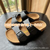 Cross-Border Export Bk Birkenstock Shoes Arizona Slippers Genuine Leather Cork Sandals Outer Wear Men's and Women's Sandals Birkenstock Shoes Summer