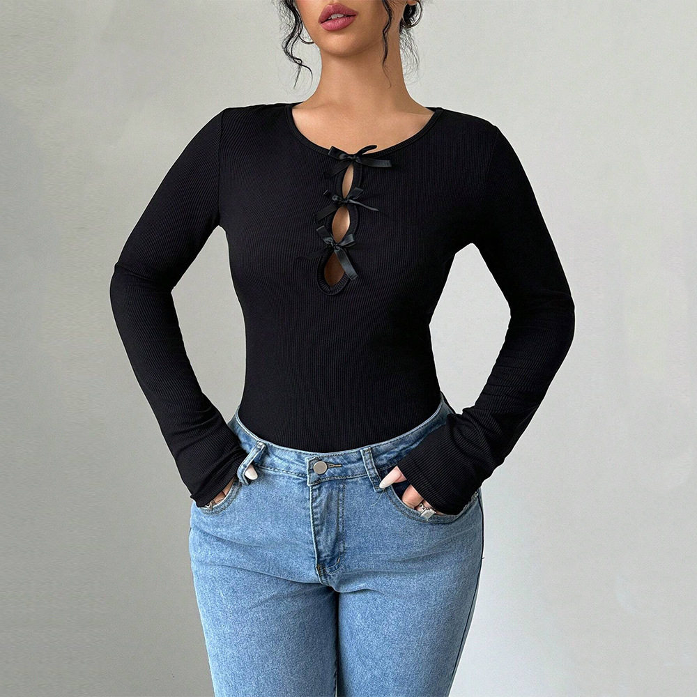 Womens Slim Fit Round Neck T Shirt Versatile Summer Short Sleeve Top Perfect for Layering and Casual Wear Wholesale