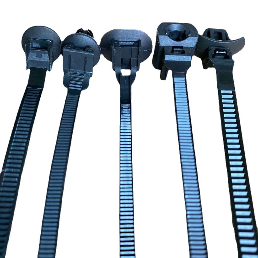 Manufacturers supply Bolt type special-shaped tie disc spiral fixed head fir tree head accessories automobile nylon tie