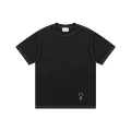 Black [1253 hemline topstitch hollow heart design]