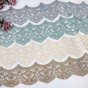 Factory spot wholesale water soluble lace 11.5cm wide lace home fabric sofa cushion accessories polyester lace