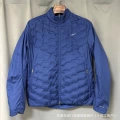 Blue long sleeve down jacket