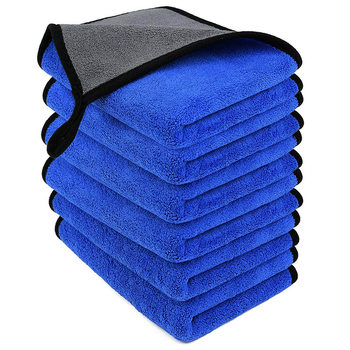 Microfiber Cleaning Cloth, Double-Sided, Two-Color, Multi-Functional Thickeneded Rag, Not Easy to Shed, Quick-Drying Car Scrubbing Towel