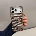 Cream pattern electroplated matte brown