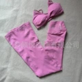 Light lotus pink bra and pants suit