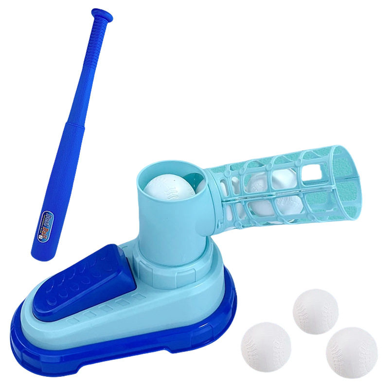 Net red children's foot ejection baseball training machine parent-child interactive indoor outdoor sports automatic baseball launcher