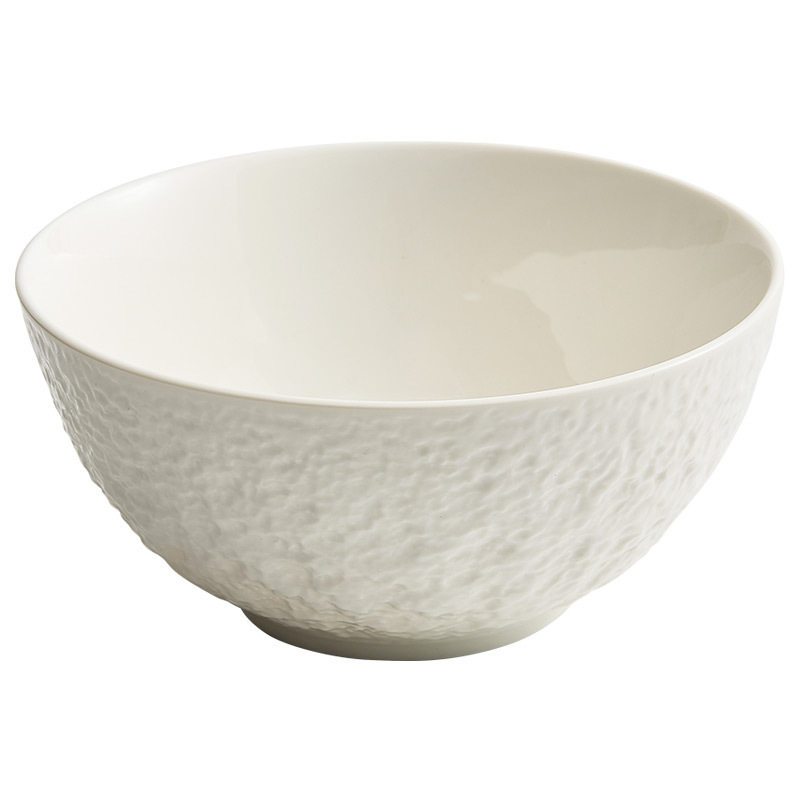 Rock Pattern Rice Bowl Household Ceramic Soup Bowl Noodle Bowl High-End Crayfish Boiled Fish Pickled Fish Bowl Salad Bowl