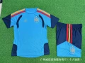 26-27 spanish blue short-sleeved suit