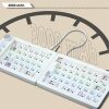 ZUOYA GMK70 split customized gaming mechanical keyboard kit 3-mode RGB ergonomic keyboard cover
