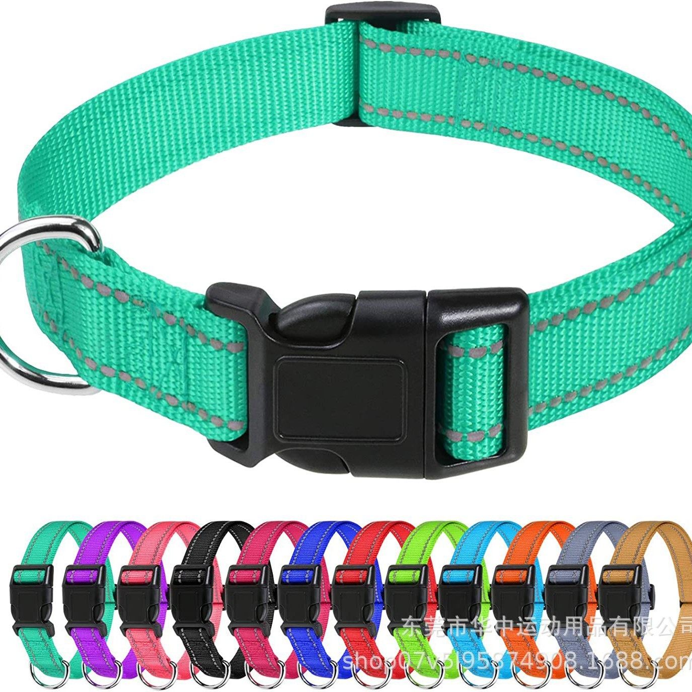 Cross-border Amazon Explosions Reflective Pet Collar Cat Collar Dog Collar Adjustable Dog Collar Dog Collar