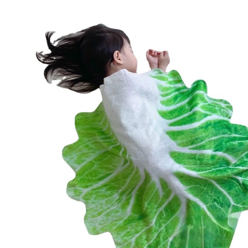 Nap Blanket Cabbage Pancake Blanket Indian Flying Cake Blanket Pancake Blanket Air Conditioner Blanket Office Single Burrito Blanket