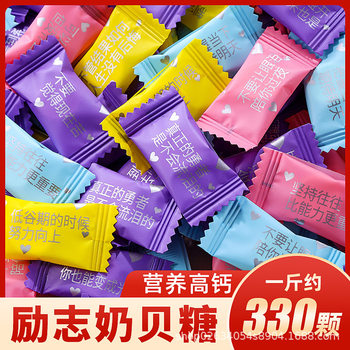 Inspirational Quotations Dry Eating Milk Tablets Prebiotics High Calcium Bovine Colostrum Milk Shells Cheese Candy Rewards Student Gifts Wholesale