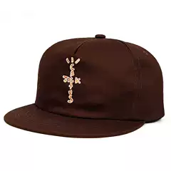 Travis Scott Mcdonald's Collaboration Baseball Cap Pure Cotton Soft Brim Flat-Brimmed Hat Export Embroidery Casual Wholesale
