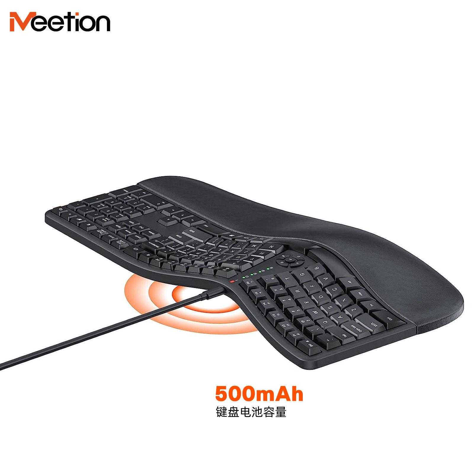 Meetion Mishen 2.4g Ergonomic Keyboard Health Split Keyboard Office Home Ergonomic Keyboard