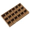 Brown Velvet Jewelry Display Tray Home Drawer Cabinet Jewelry Box Flocking Jewelry Storage Box Factory Direct Supply