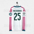 2627 real madrid home long sleeve custom number 25 star + champions league armband