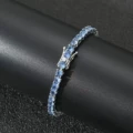 Silver blue diamond (4mm wide and 200mm long)