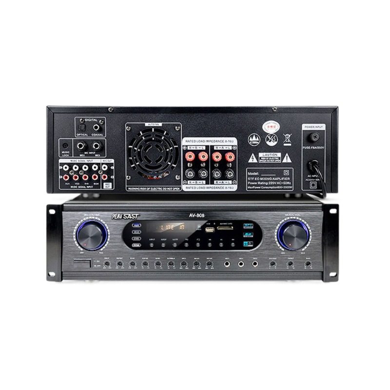 Xianke Home Card Audio Bluetooth Fixed Resistance Power Amplifier KTV High Power Amplifier HIFI Digital Amplifier