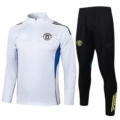 B2537# 2526 half pull manchester united white