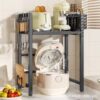 Kitchen Rack Rice Cooker Rack Telescopic Microwave Rack Retractable Oven Storage Rack Countertop Home
