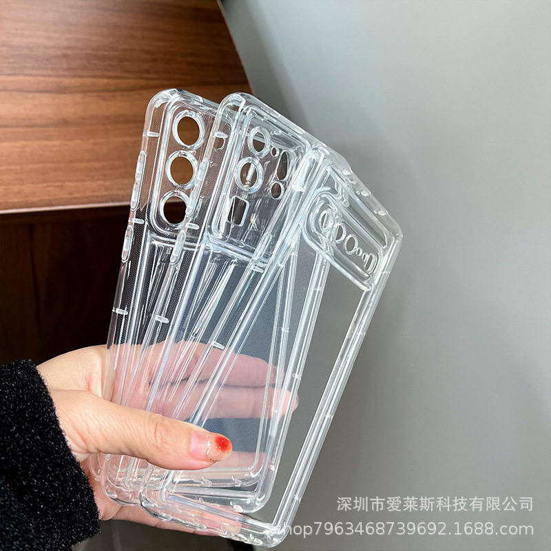 Suitable for Samsung S25Ultra Shock-Absorbing Airbag A54 Mobile Phone Case Note20 Anti-Fall A34 Protective Cover S23 S24