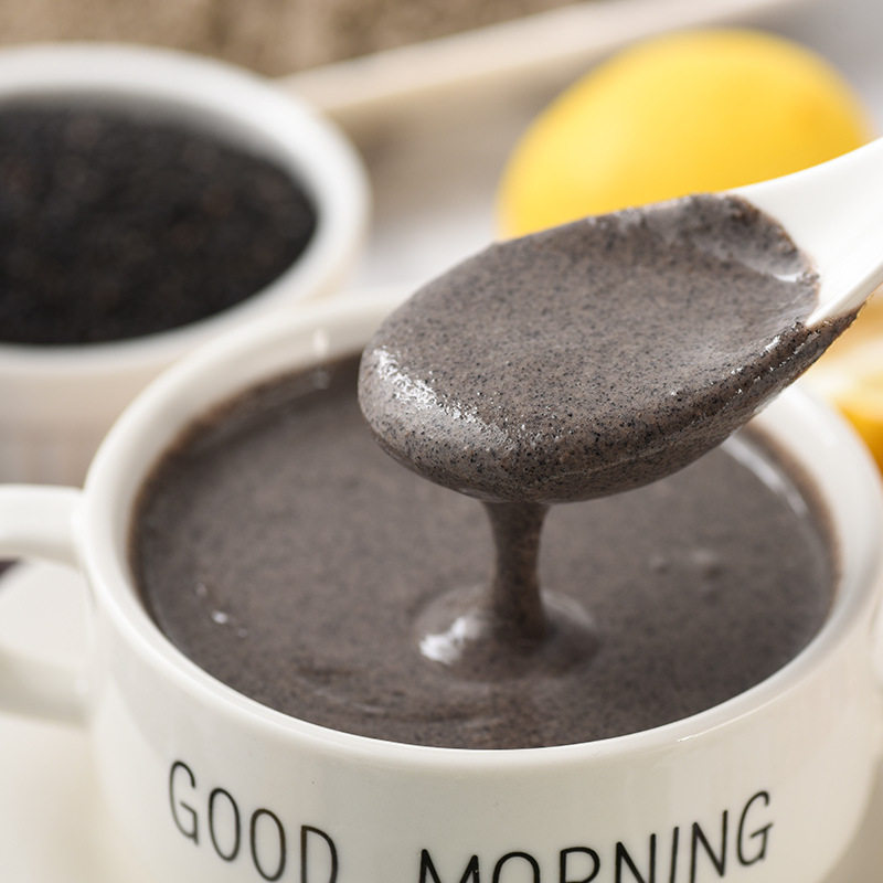 Breakfast black bean powder wholesale instant instant food traditional original black sesame paste instant middle-aged and elderly sesame powder meal replacement