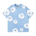 Foam mist blue short sleeve [white garland]