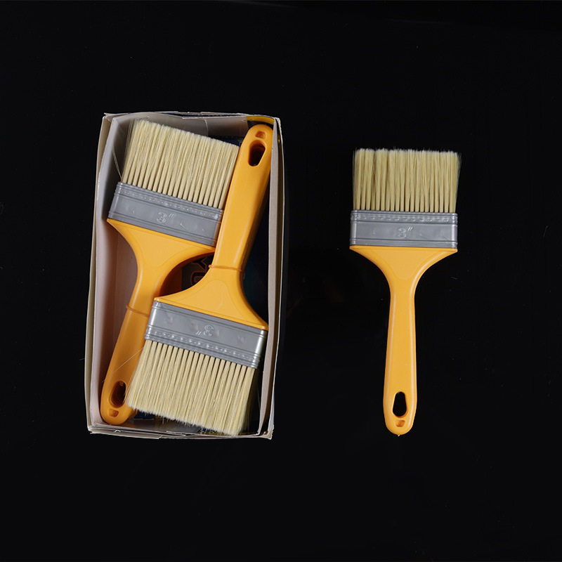 Three-Row Plastic Handle Bristle Brush for Cleaning, Dust Removal, Painting, Baking, Non-Shedding Paint Brush, Barbecue Brush