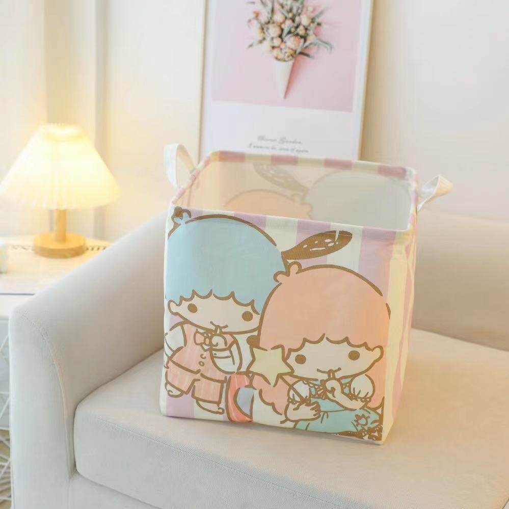 Cartoon household foldable laundry basket dormitory home clothes storage box cartoon large capacity toy storage basket