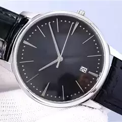Cross-Border Ultra-Thin Jiangsi Fully Automatic Mechanical Men's Waterproof Leather Strap Watch, Heritage Series, Simple Business Style