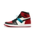 Aj1 high top-black and red toes