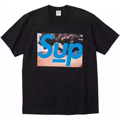 American-Style Trendy Streetwear Milan Cross Smoke Classic Unisex Loose Versatile Letter T-Shirt Pure Cotton
